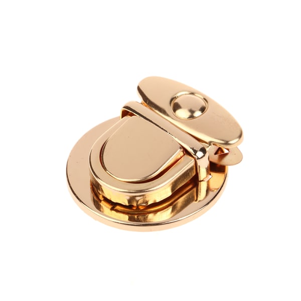 DIY Metal Lås Taske Case Spænde Spænde Til Håndtasker Skuldertasker Gold M