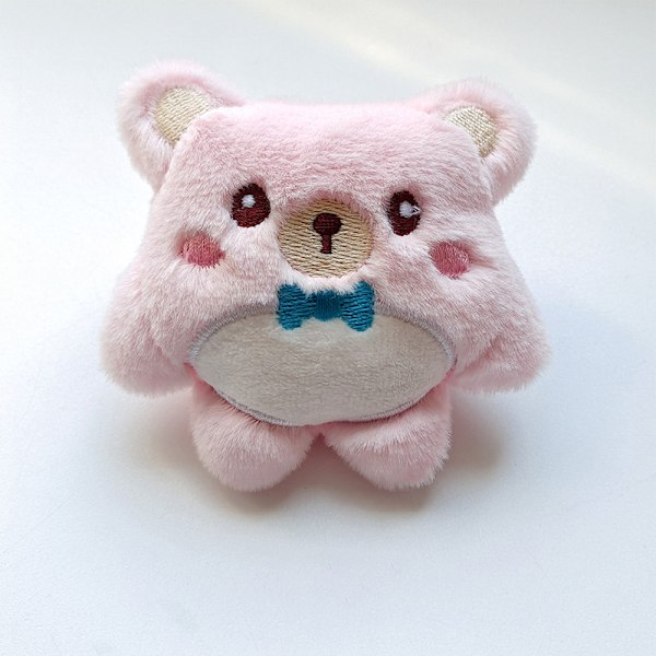 Sarjakuva pehmo nukkeriipus e Bear avaimenperä reppulaukun riipus Pink