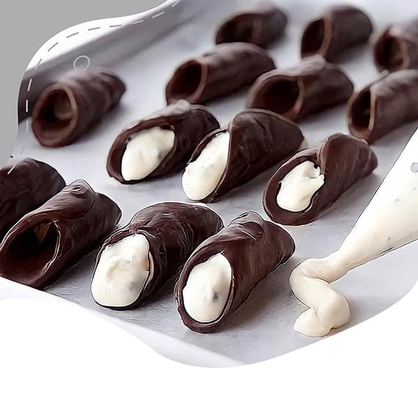 Cannoli-rør i rustfritt stål Cannoli-rør Bakeformer med P 4