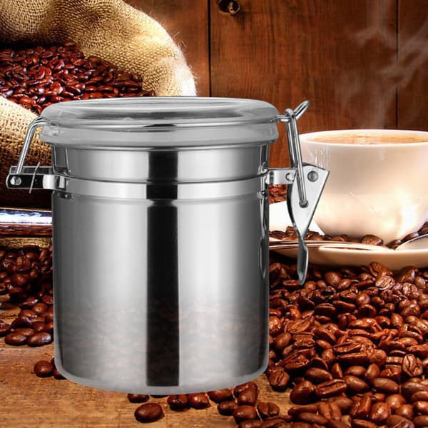 Kaffebønnebeholder Lufttett Oppbevaringsboks Rustfritt Stål B1