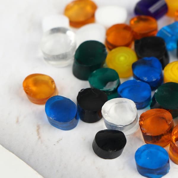 Smältande dikroiskt Millefiori konfetti opalt glasmaterial för glas A2