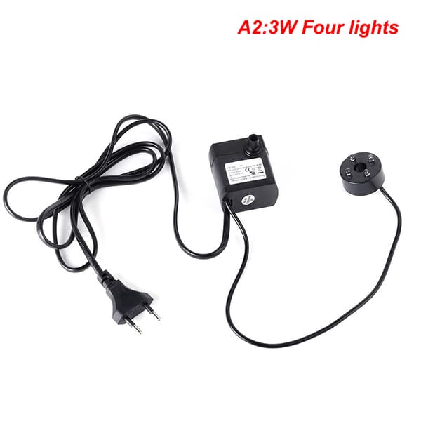 AC 220V 3W EU-plugg Nedsenkbar vannpumpe Akvariumfontene A2