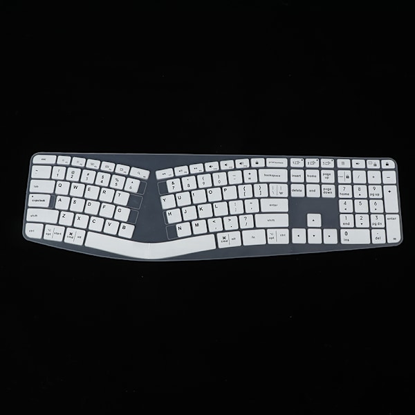 Tastaturcover til Logitech ERGO K860 Silicone Protector Skin C White