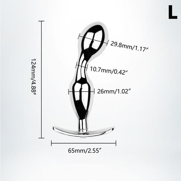 Metal Butt Plug - Anal Prostatamassager Vandtæt Voksen Intim Large