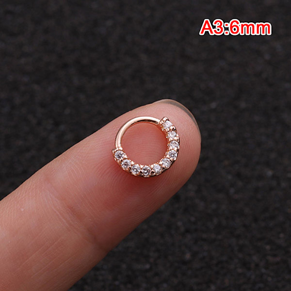 1 stk Hoop Øreringe Pige Tiny Ringe Brusk Lille Helix A3