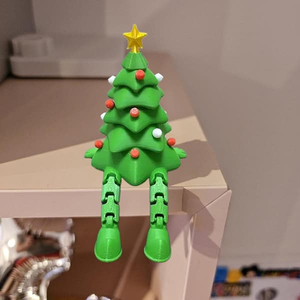 3D-printet julekugle juletræspynt med bevægelig A3