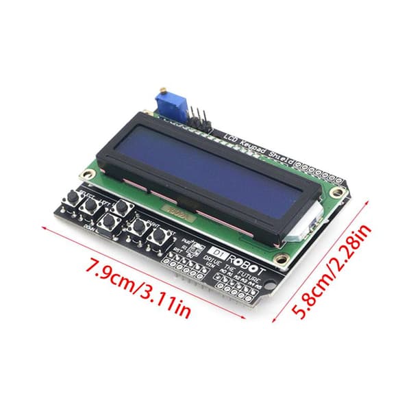 1602 LCD-näppäimistösuoja LCD1602 LCD 1602 -moduulinäyttö ATME:lle