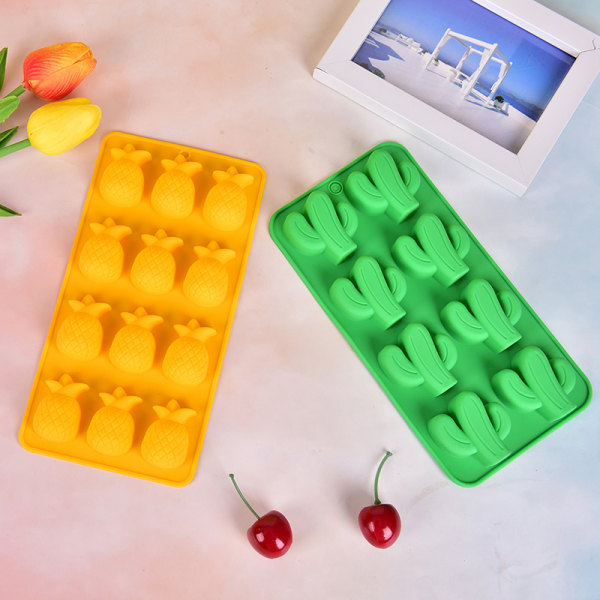 Silikon Ice Cube Form Silikon Ice Form Maker Bricka Frukt Choco 638