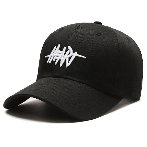 Broderi Brev Höst Vinter Baseball Cap Herr Dam Justerab Black