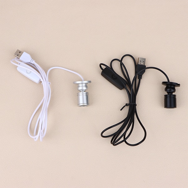 Led USB Spotlight Smyckesskåp Showcase Counter Lamp Black Warm Light