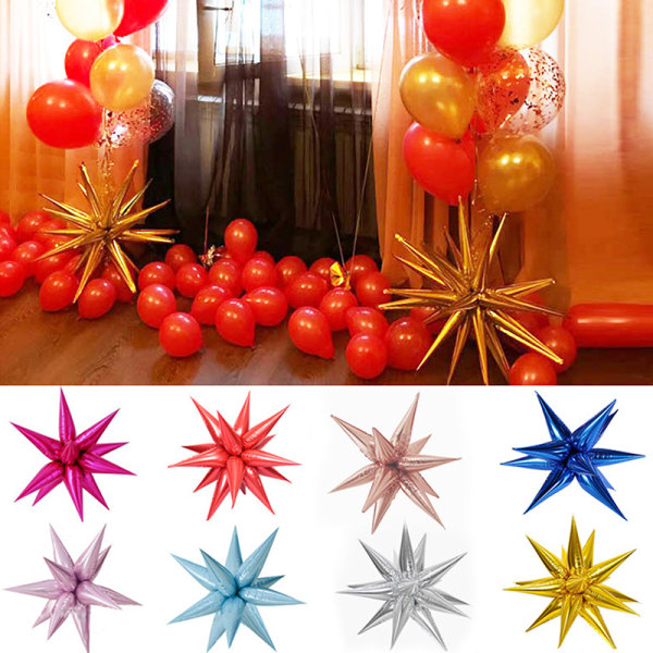 12 kpl Explosion Star Balloons Syntymäpäiväseremonia hääkoristeita I