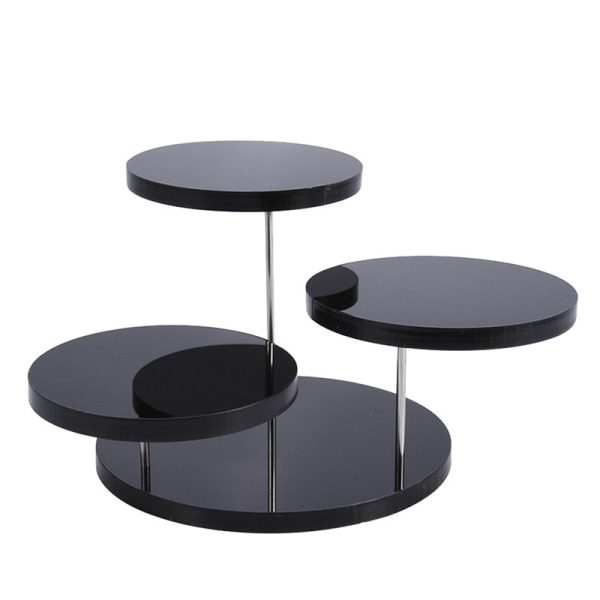 Cupcake Stand Akryl Display Stand För smycken Cake Dessert Ra Black 3