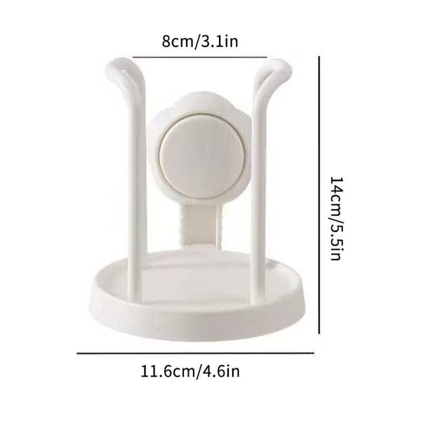 Plast vanndispenserholder for skrivebord, papirkoppholderorganisering