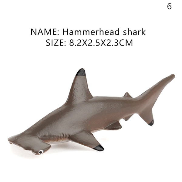 Simulering Marint liv Actionfigurer Ocean Animal Model Educat A6