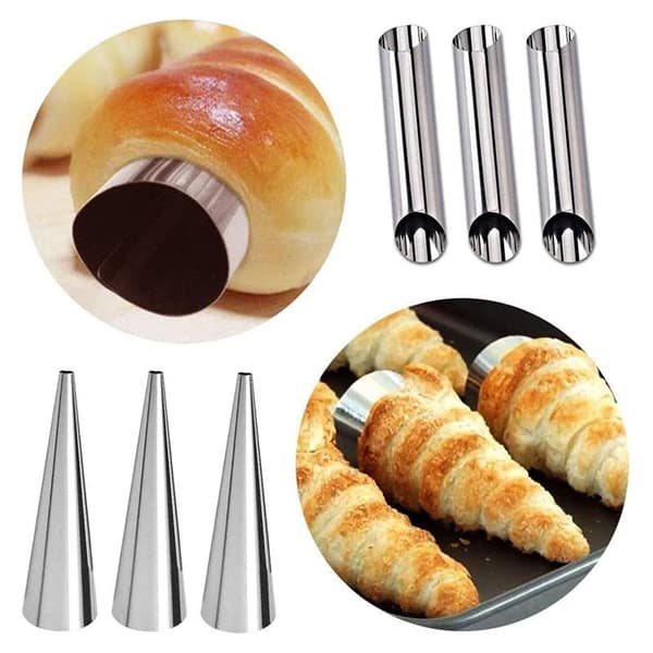 Cannoli-rør i rustfritt stål Cannoli-rør Bakeformer med P 3
