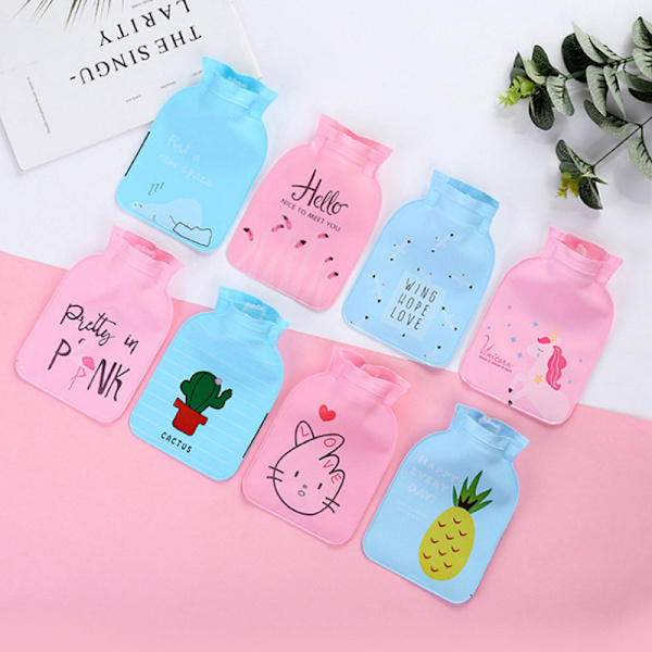 Mini Cartoon Varmtvandspose Beholder PVC Vandfyldt Type Varm