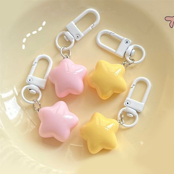 e Stars Avaimenperä Riipus Avaimenperä Reppu Charm Viisikärkinen St Yellow