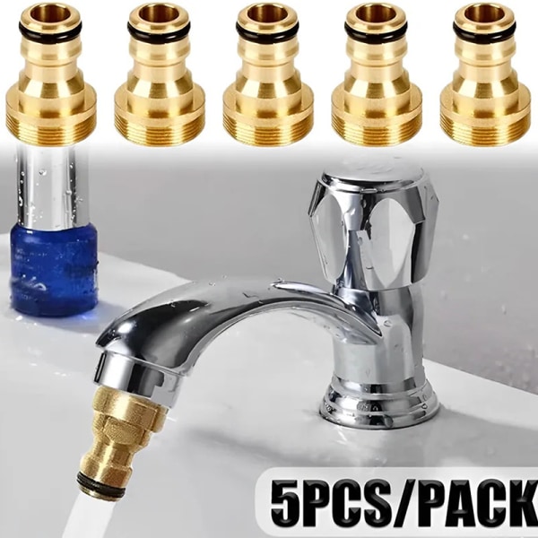 1/2/5ST Universal Köksadaptrar Mässing Krankran Anslutning 1PCS