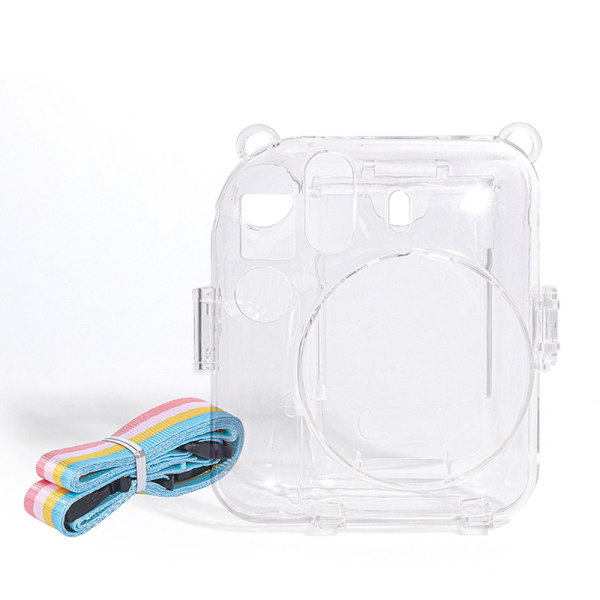 För Fujifilm Instax Mini 12 Transparent case Skyddande Pink