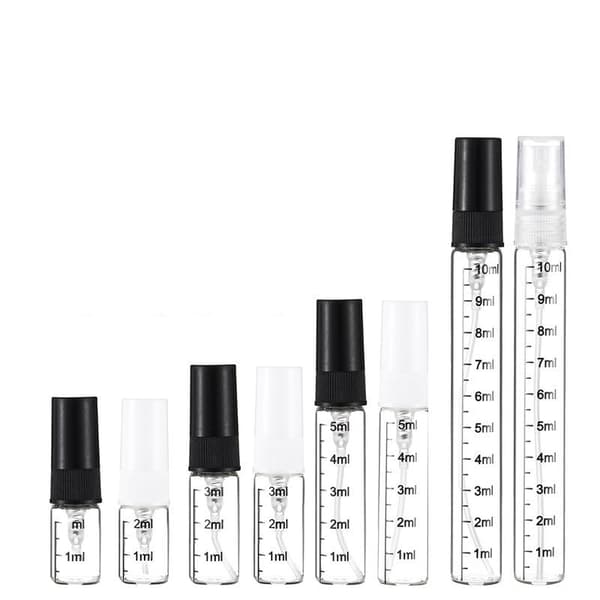 1 stk Mini Reise Parfyme Atomizer Flaske Bærbar Spraypumpe R Black 10ml