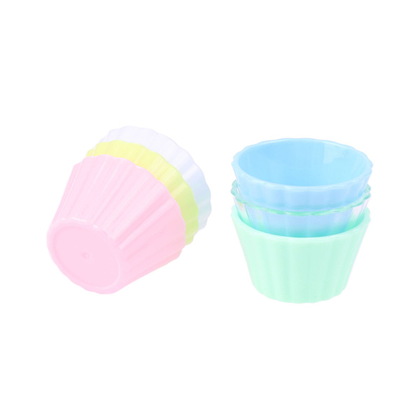 5kpl Dollhouse Mini Egg Torttukupit Simulaatio Cake Cup Lelut Nukke A2