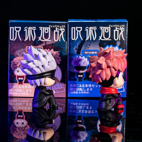 Tecknad e Anime Figur PVC Docka Barn Handhållna Leksaker Kontor D A2