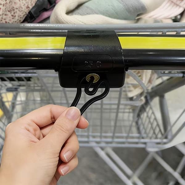 3 STK DIY Handlevognpoletter Nøkkelring Handlevognpolett C