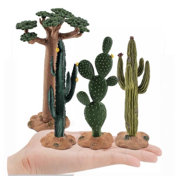 1 st simulerad brödfrukt kokospalm stubbe baobab kaktus A7