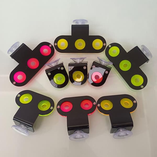 1 stk akryl fluorescens SPS korallfragmentbrakett voksende plugg H A5
