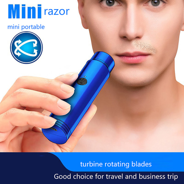 Mini elektrisk barbermaskin for menn og kvinner med ansiktsskjegg Black