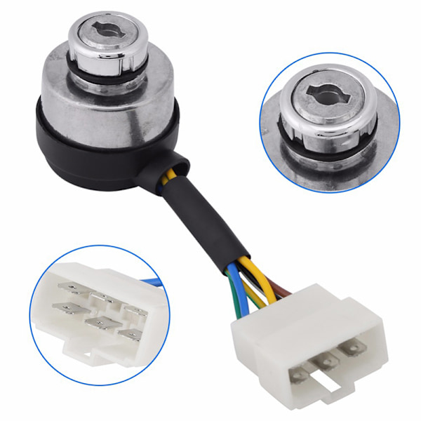 4/6 Wire Way Bensiinigeneraattori Sytytyskäynnistys Avainlukkoyhdistelmä 6 Wire Way Key Lock