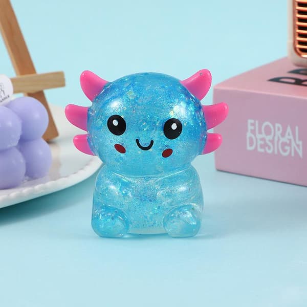 1 st Axolotl Stressbollar Squishy Sensorisk Fidgetleksak e Djur 5