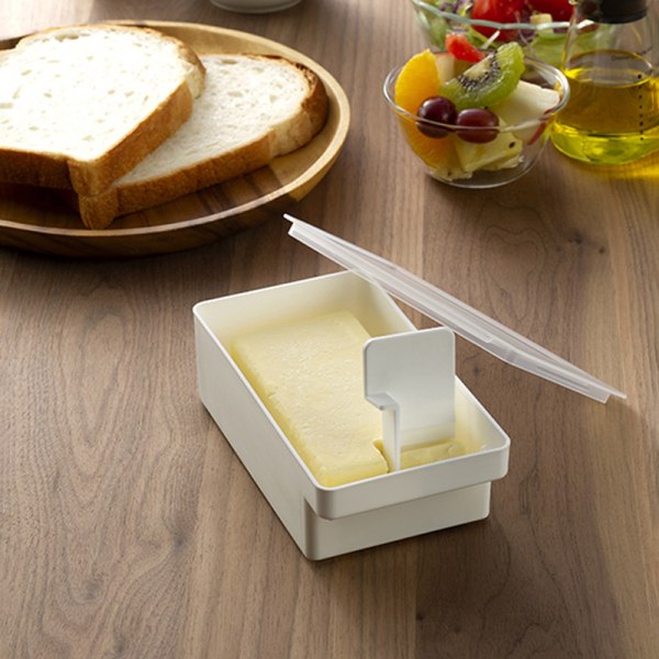 Butter Dish Smør Fresh-keeping Box With ter Slicer Benkeplate
