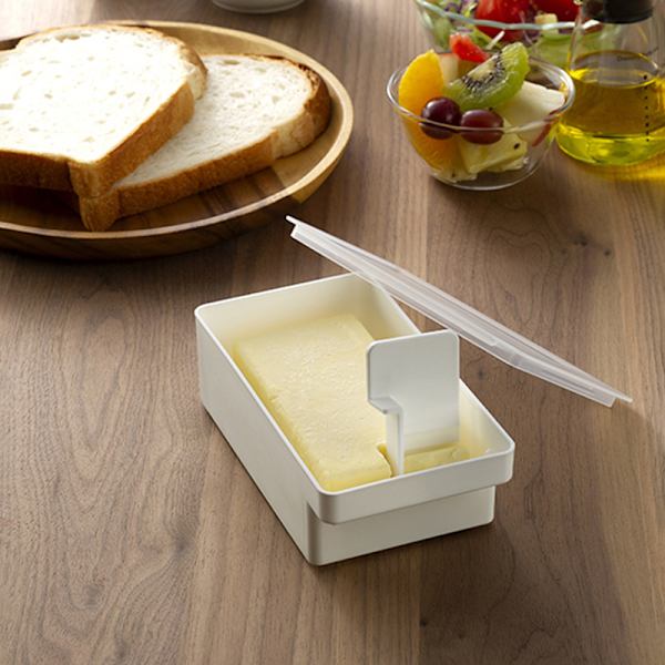 Smörrätt Smör Färskhållningslåda Med ter Slicer Bänkskiva