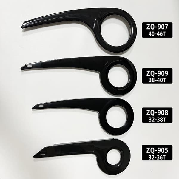 1Set QZ-907 Cykelkedjeskydd PP-skydd för 40-46T stort kedjehjul Black fixed1set