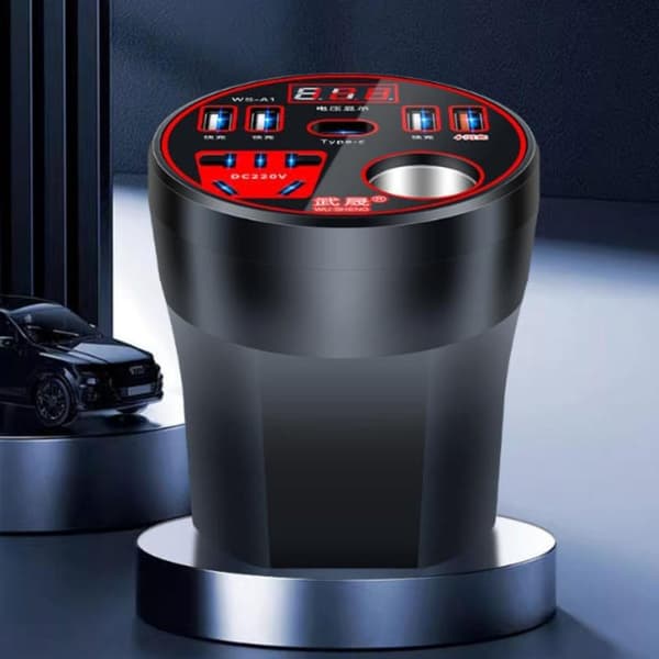 200W Bilströminverterare 12V/24V till 220V Omvandlare LED-display C A