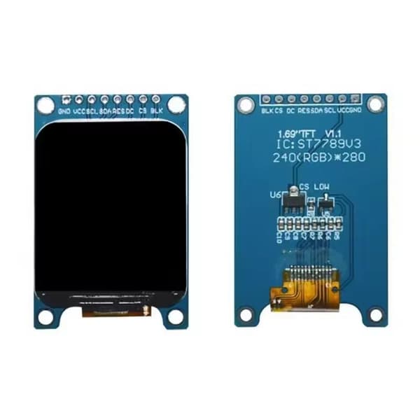 1.69 LCD IPS farvedisplaymodul ST7789 controllerdriver SPI A1