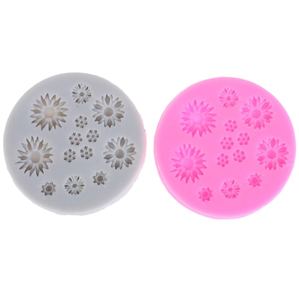 Daisy Molds Blomma Silikon Form Bröllopstårta också Pink