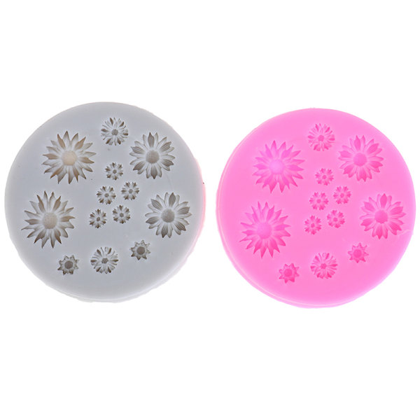 Daisy molds kukka silikoni kakku mold myös hääkakku Gray