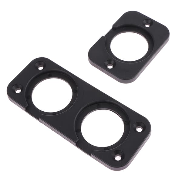 1/2/3/4-reikäinen USB liitäntäpaneeli Musta ABS-kotelon pidike K A3