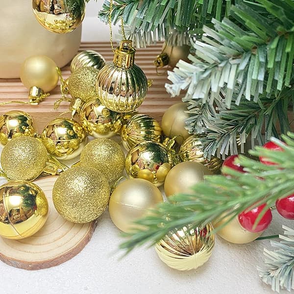 24 st 3 cm julkulor set julgranshänge jul A6