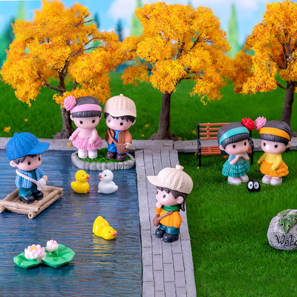 Mini poika Tyttö Malli Figuurit Käsityöt Lovers Figuurit Pariskunta Mini A8