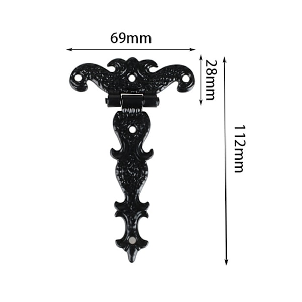 2kpl 113*69mm antiikkipronssi/musta sarana kaappikaappiin Bronze