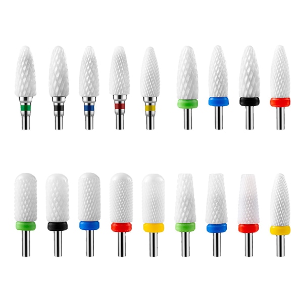 1 STK Keramisk Tungsten Nail Drill Bits Fil for elektrisk manikyr A3
