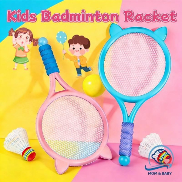 Badmintonracketset för barn blue