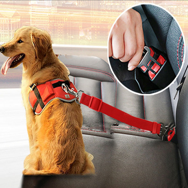 Säädettävä koiran auton turvavyö Lemmikkieläimen istuin ajoneuvon turvavyö  Purple 5cfc | Purple | Fyndiq