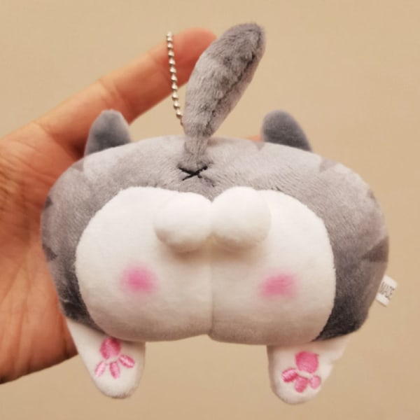 Ny e Cat Butt Plysj nøkkelring Rumpe Soft Fidget Toy Girls Child A3