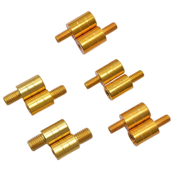 Fiskenetstangsstik M8/M10/M12 Skruenethovedadapter Fi gold E