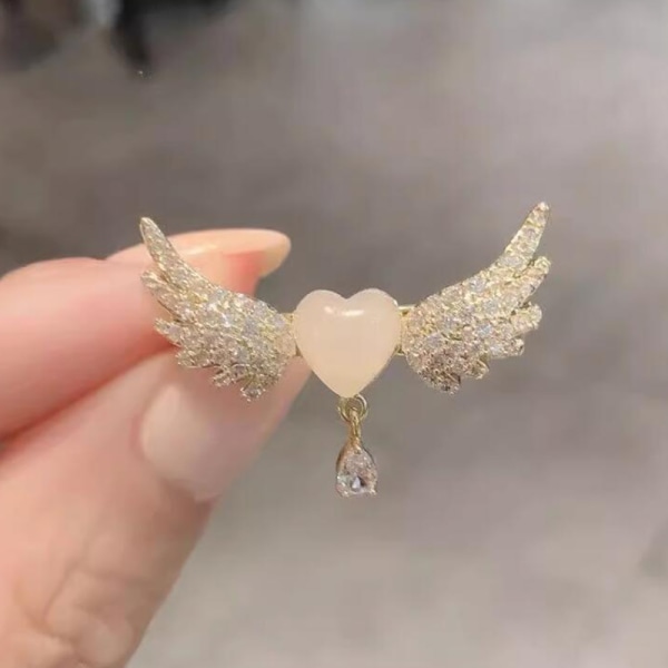 Fashion Heart Wings krystalbrocher til kvinder piger Boutique B