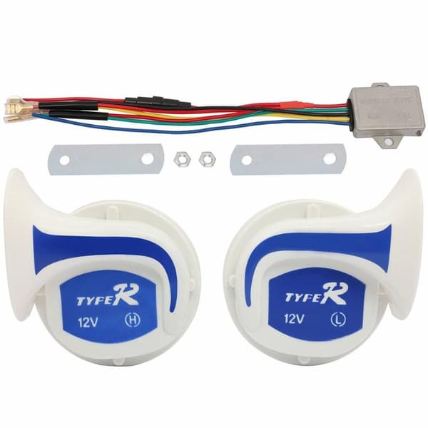 1 set modifierad 12V snigelhorn högfrekvent 300DB bilelektrisk ho
